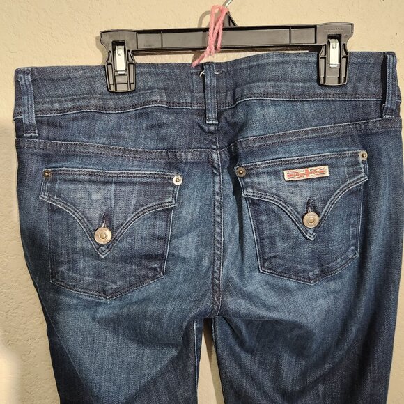 Hudson Beth Baby Boot Jeans Dark Wash Bootcut Size 28 actual 31 - Picture 3 of 14